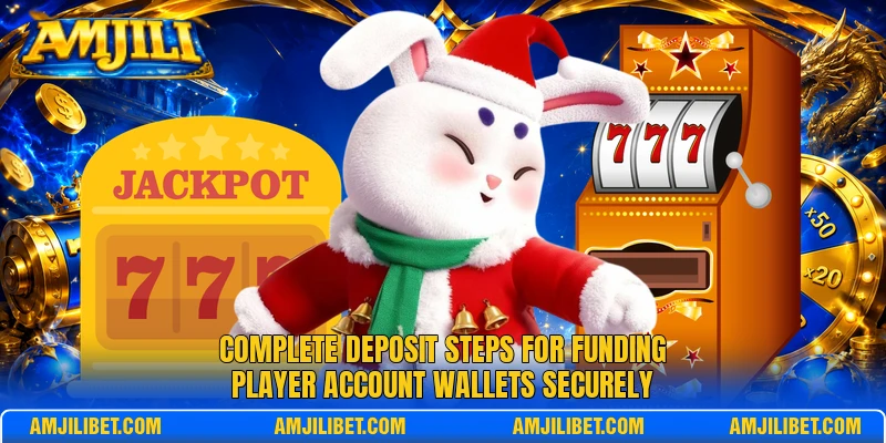 Complete deposit steps for funding player account wallets securely