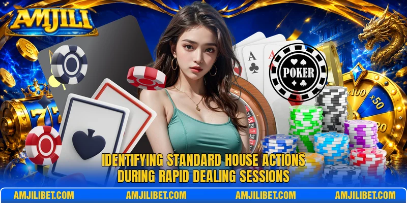 Identifying standard house actions during rapid dealing sessions
