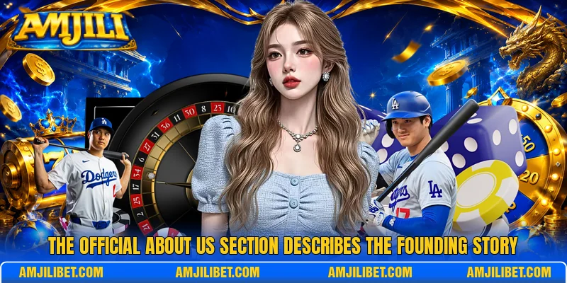 The official about us section describes the founding story
