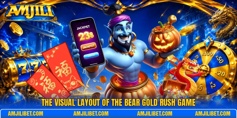 The visual layout of the Bear Gold Rush game