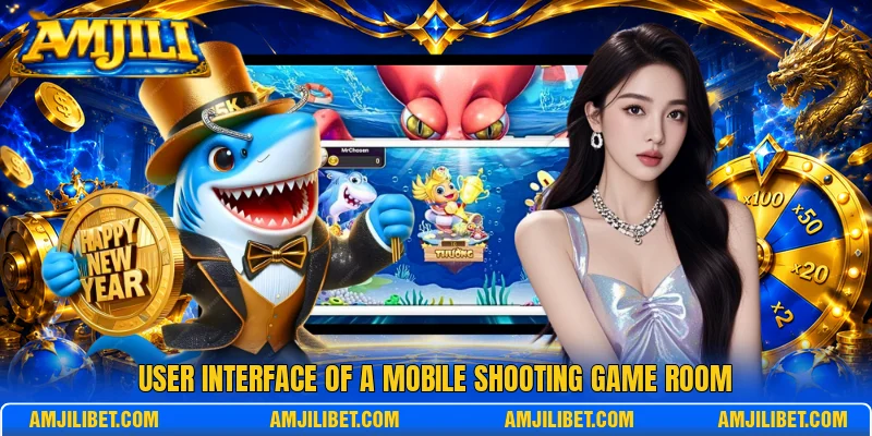User interface of a mobile shooting game room